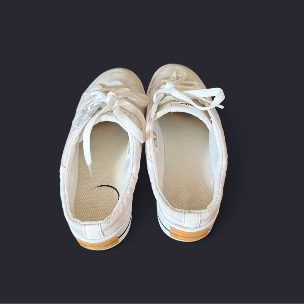 Nike White Canvas Slip-On Sneakers - Picture 4 of 5